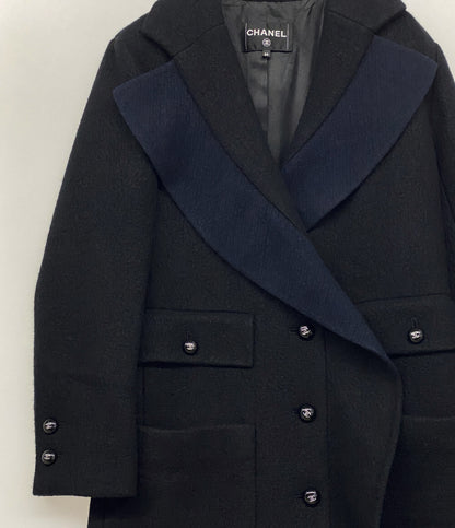 シャネル 美品 ロングコート ブラック ココボタン     P75846 V67163 レディース SIZE 34  CHANEL