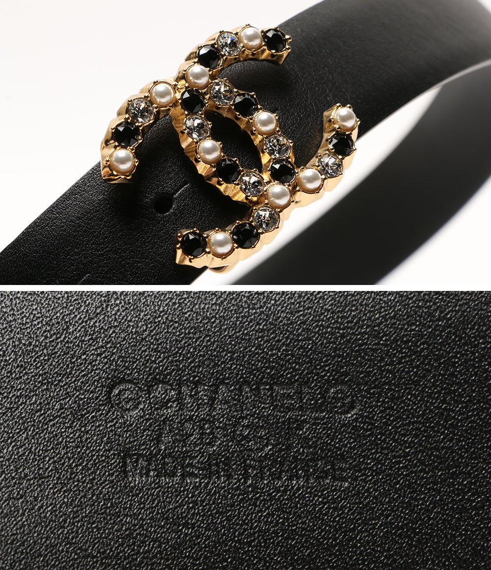 シャネル  A20 ココ ラインストーンベルト      レディース SIZE 80/32  CHANEL