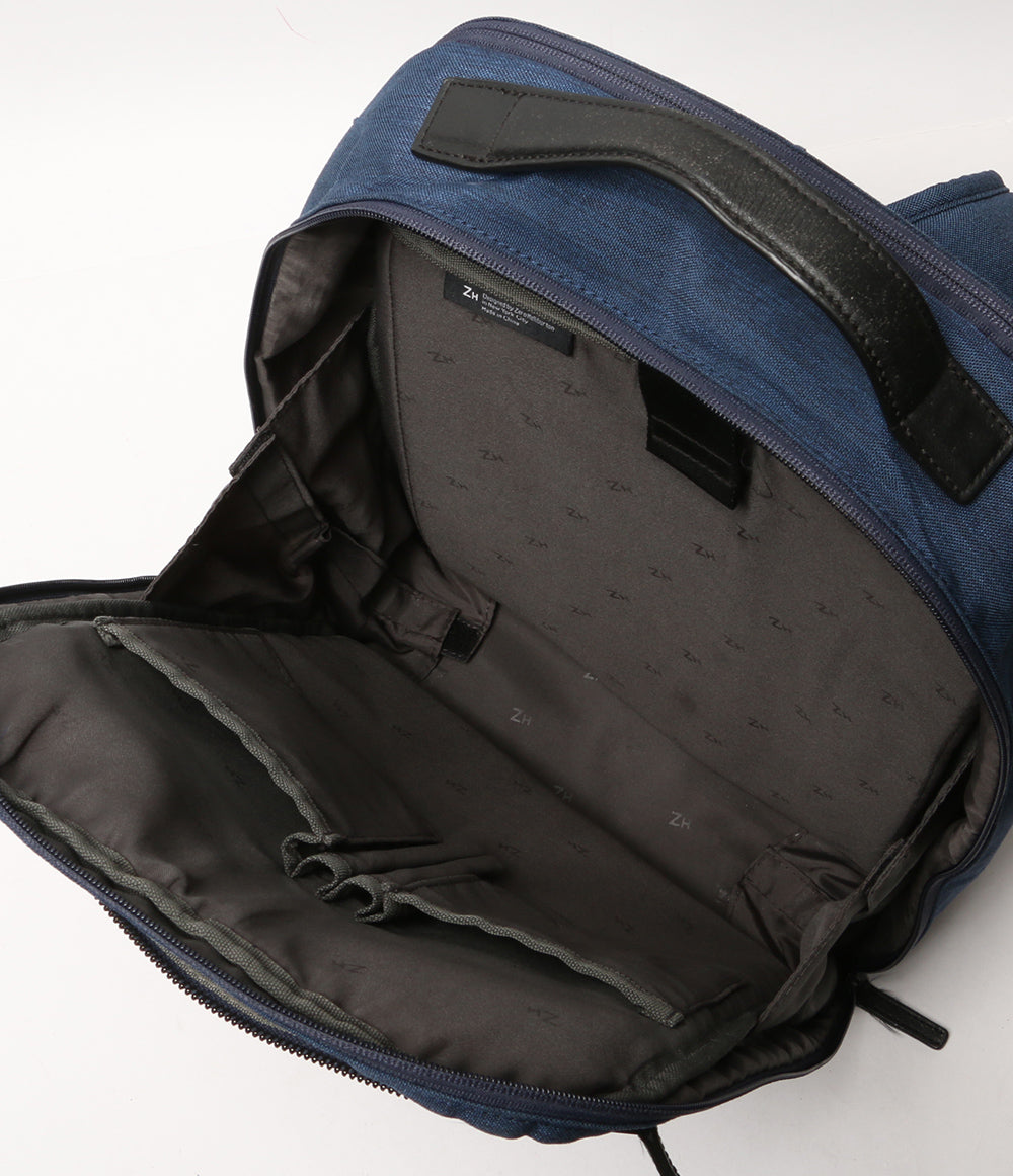 ゼロハリバートン リュック ネイビ-×ブラック メンズ ZERO HALLIBURTON