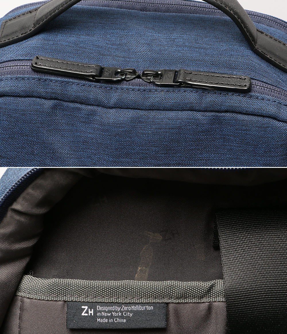 ゼロハリバートン リュック ネイビ-×ブラック メンズ ZERO HALLIBURTON