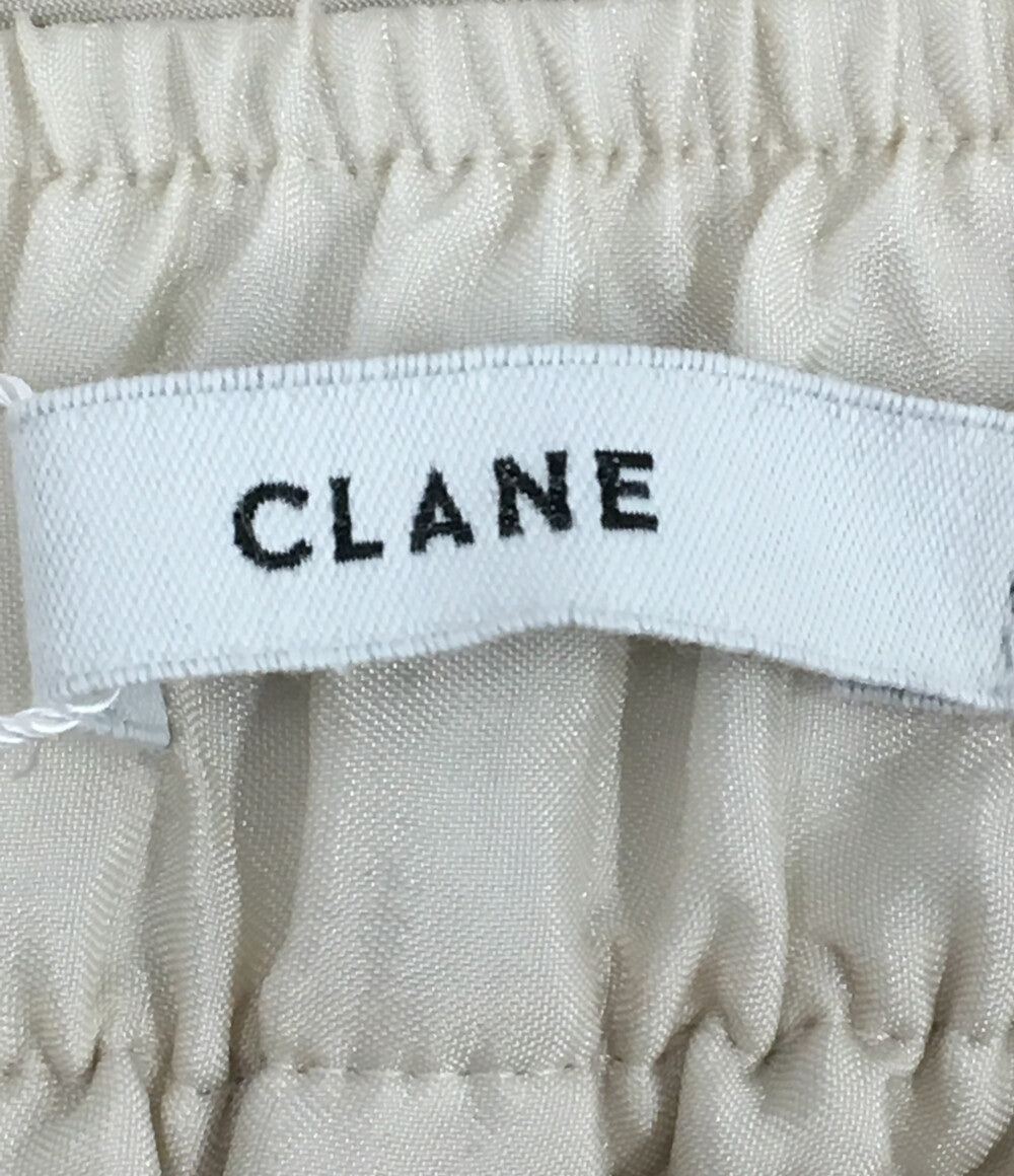 クラネ パンツ SHEER AIRY PANTS アイボリー 18110-7262 レディース SIZE 2 CLANE