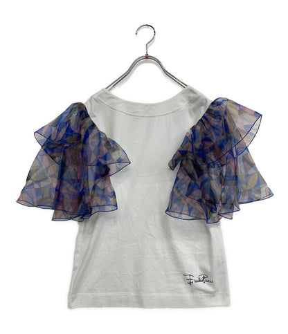 エミリオ・プッチ 半袖Ｔシャツ カットソー 袖切替 0RJP35 レディース SIZE S EMILIO PUCCI