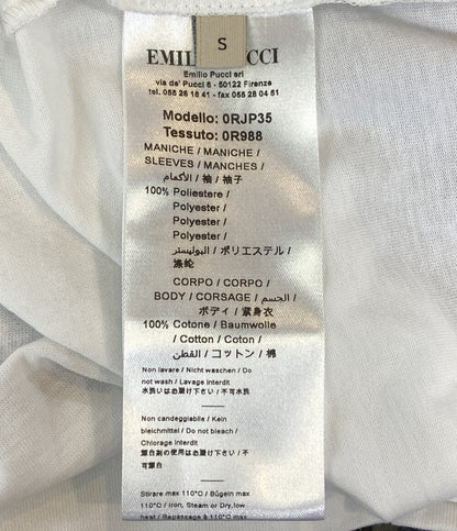 エミリオ・プッチ 半袖Ｔシャツ カットソー 袖切替 0RJP35 レディース SIZE S EMILIO PUCCI