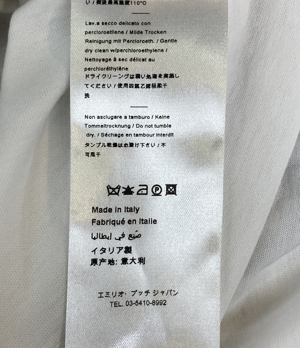 エミリオ・プッチ 半袖Ｔシャツ カットソー 袖切替 0RJP35 レディース SIZE S EMILIO PUCCI