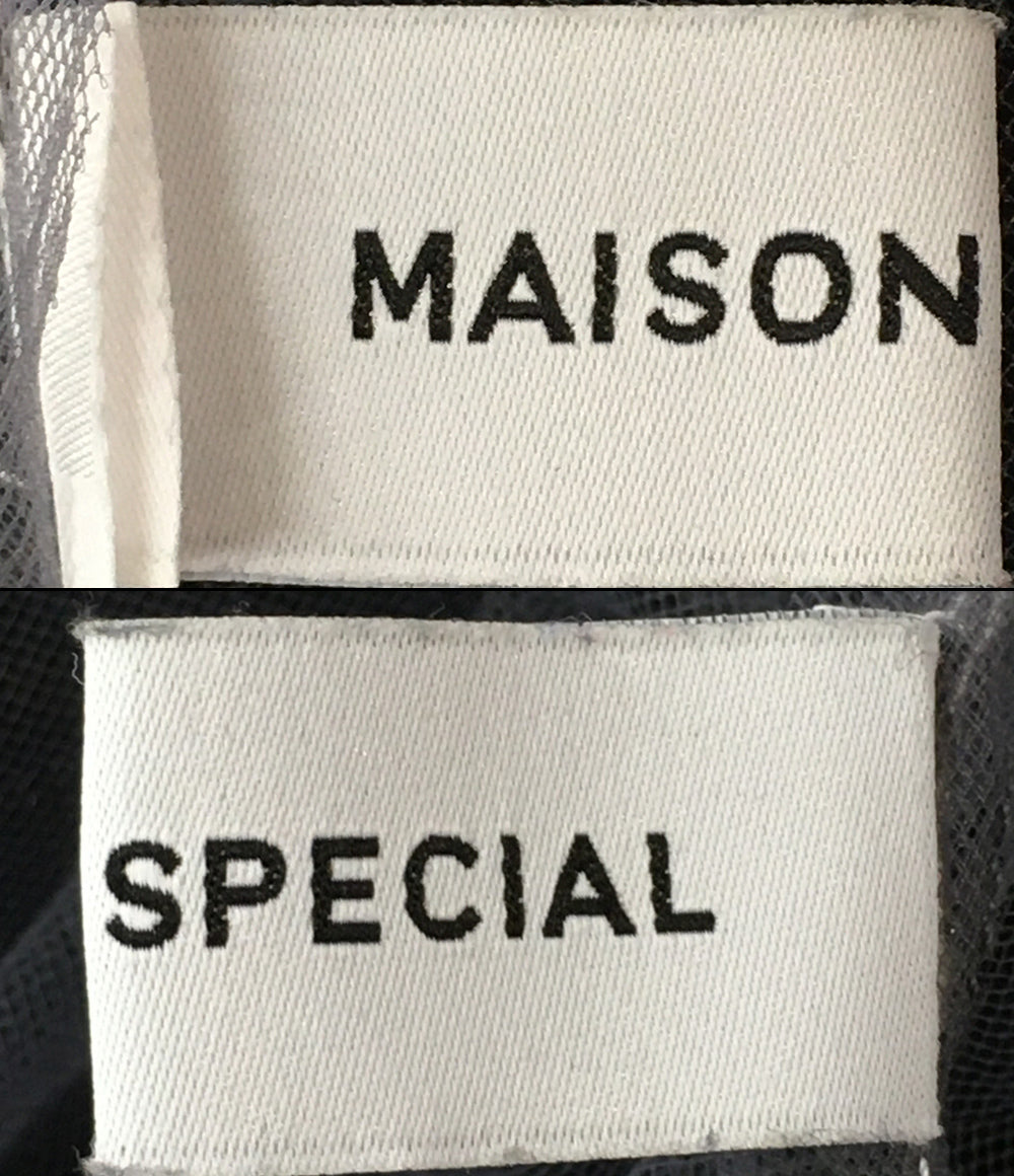 メゾンスペシャル メッシュブラウス 21232315103 レディース SIZE M MAISON SPECIAL
