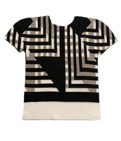 ミー イッセイミヤケ  半袖Ｔシャツ 総柄 プリーツ     MI01FK876 レディース SIZE -  me ISSEY MIYAKE