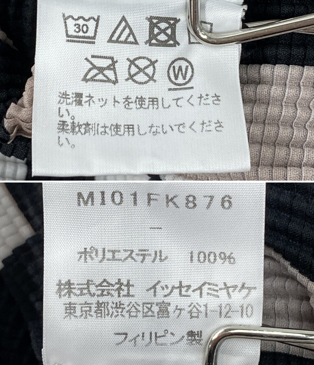 ミー イッセイミヤケ  半袖Ｔシャツ 総柄 プリーツ     MI01FK876 レディース SIZE -  me ISSEY MIYAKE