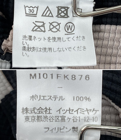 ミー イッセイミヤケ  半袖Ｔシャツ 総柄 プリーツ     MI01FK876 レディース SIZE -  me ISSEY MIYAKE