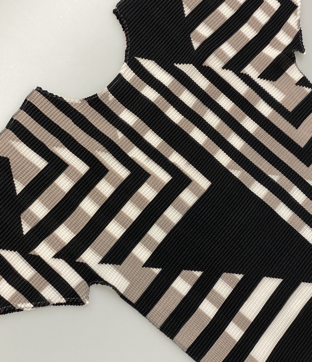 ミー イッセイミヤケ  半袖Ｔシャツ 総柄 プリーツ     MI01FK876 レディース SIZE -  me ISSEY MIYAKE