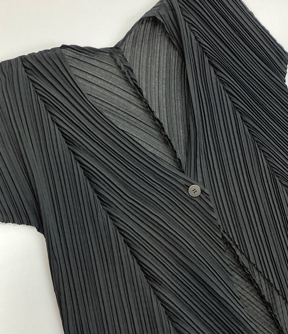 プリーツプリーズ カーディガン 羽織 チュニック丈 PP01-JA743 レディース SIZE 3 PLEATS PLEASE