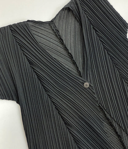 プリーツプリーズ カーディガン 羽織 チュニック丈 PP01-JA743 レディース SIZE 3 PLEATS PLEASE