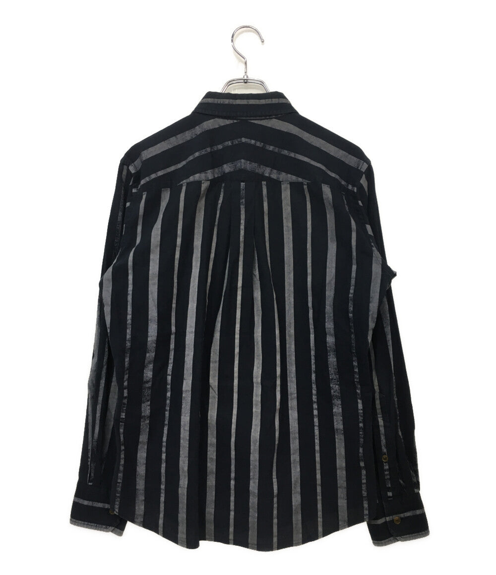 ヴィヴィアンウエストウッド 長袖シャツ ストライプ ネイビー メンズ SIZE 48 VIVIENNE WESTWOOD