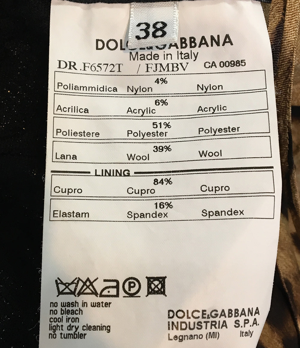 ドルチェアンドガッバーナ ノースリーブワンピース F6572T レディース SIZE 38 DOLCE & GABBANA
