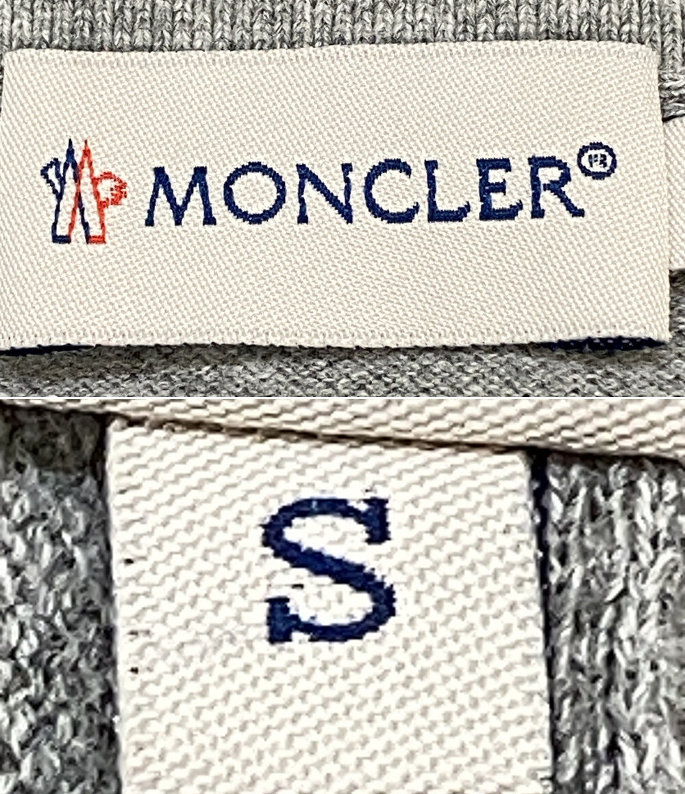 モンクレール ポロシャツ グレー ワンポイント メンズ SIZE Ｓ MONCLER