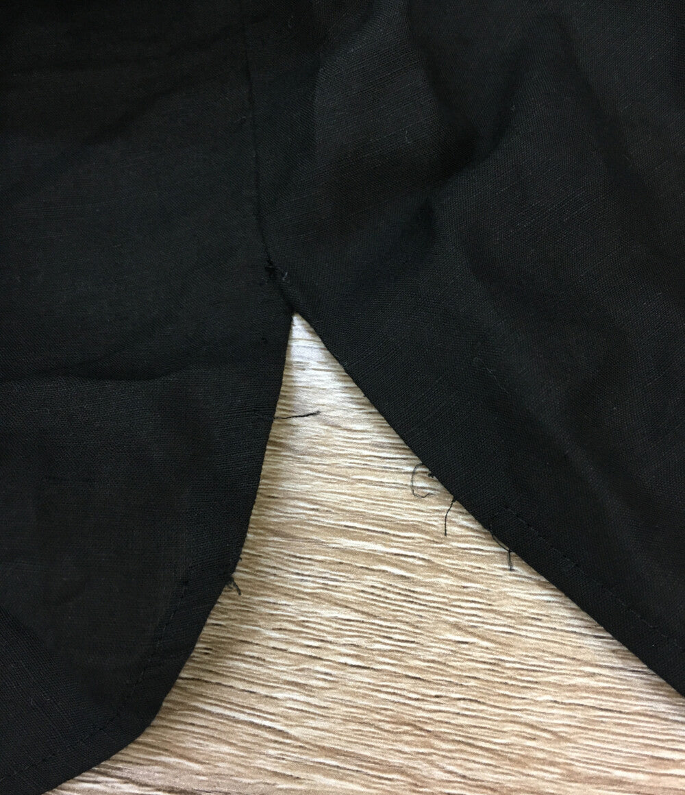 1er Arrondissement プルミエ アロンディスモン ブラウス リネンシャツ ブラック レディース SIZE 36