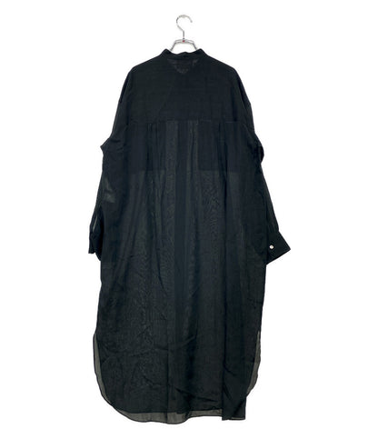 プルミエ アロンディスモン 長袖ワンピース リネン混シャツ レディース SIZE 38 1er Arrondissement