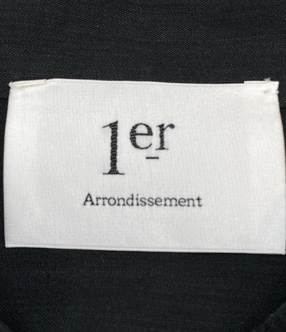 プルミエ アロンディスモン 長袖ワンピース リネン混シャツ レディース SIZE 38 1er Arrondissement