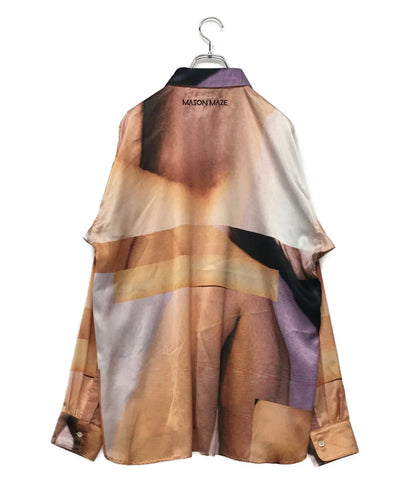 美品 メイソンメイズ 長袖シャツ メンズ SIZE L MASON MAZE