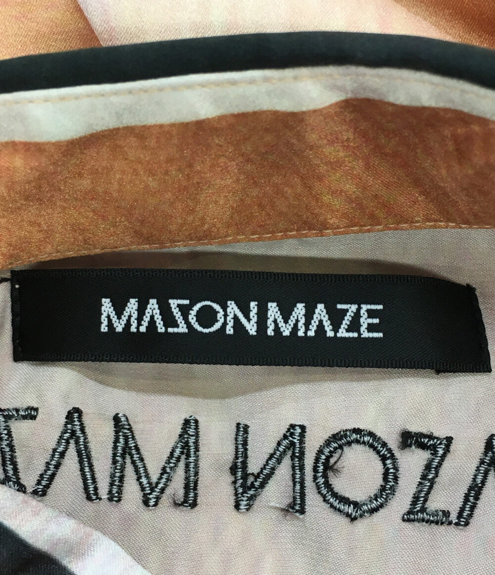 美品 メイソンメイズ 長袖シャツ メンズ SIZE L MASON MAZE