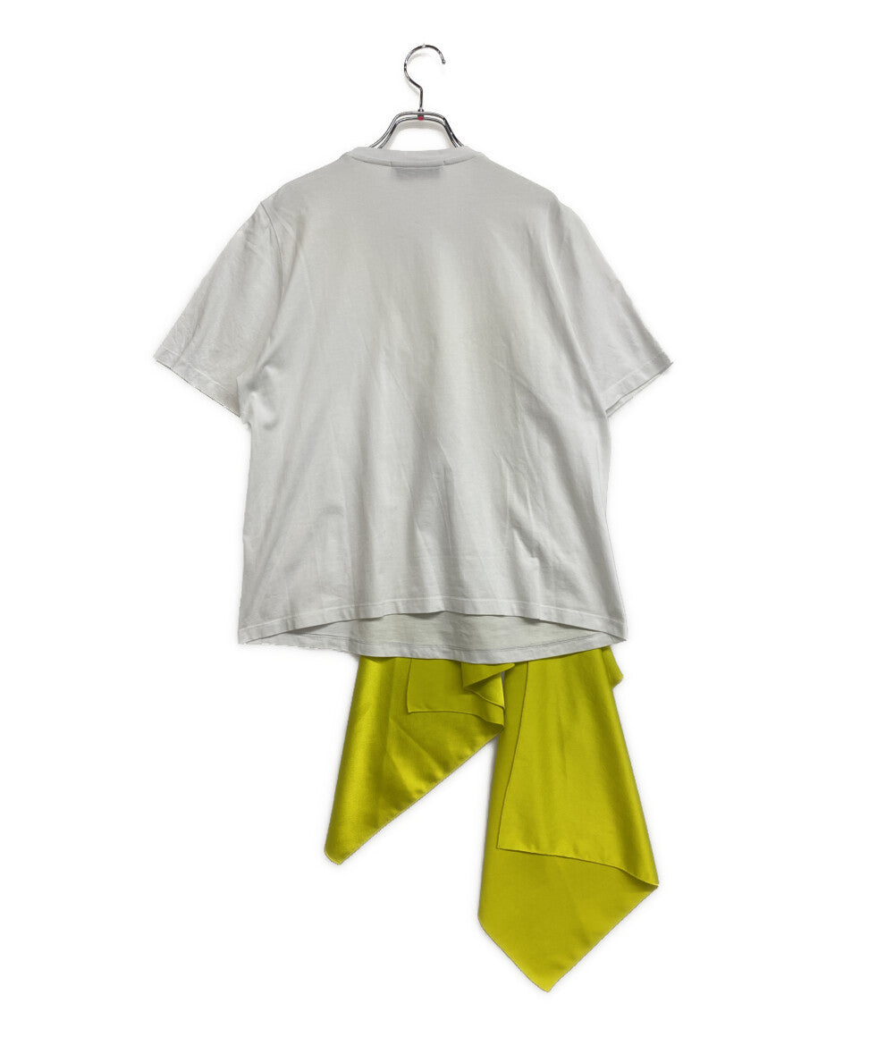 MSGM 半袖Ｔシャツ MILANO WHITE ACID YELLOW T-SHIRT メンズ SIZE S エムエスジーエム