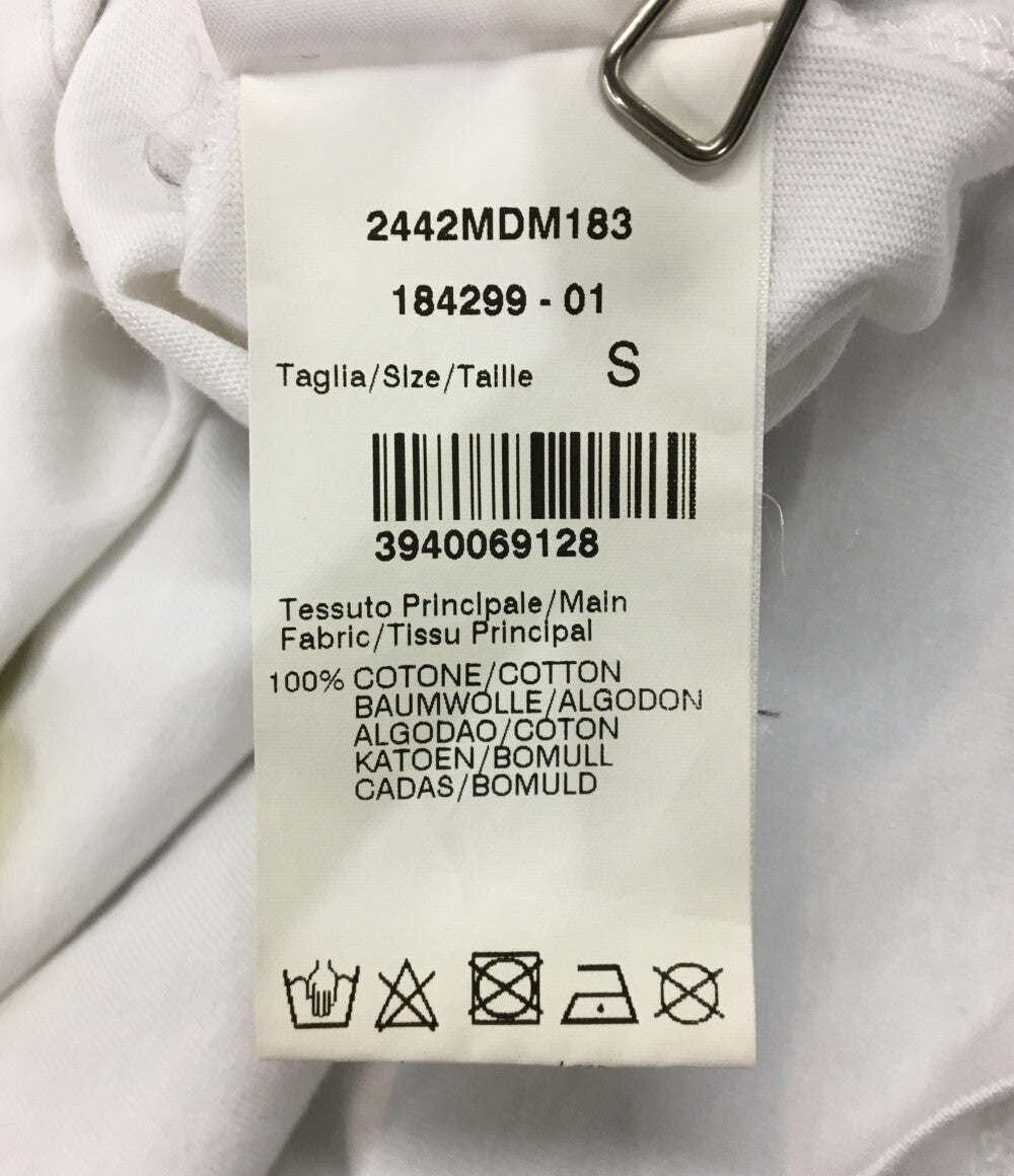MSGM 半袖Ｔシャツ MILANO WHITE ACID YELLOW T-SHIRT メンズ SIZE S エムエスジーエム