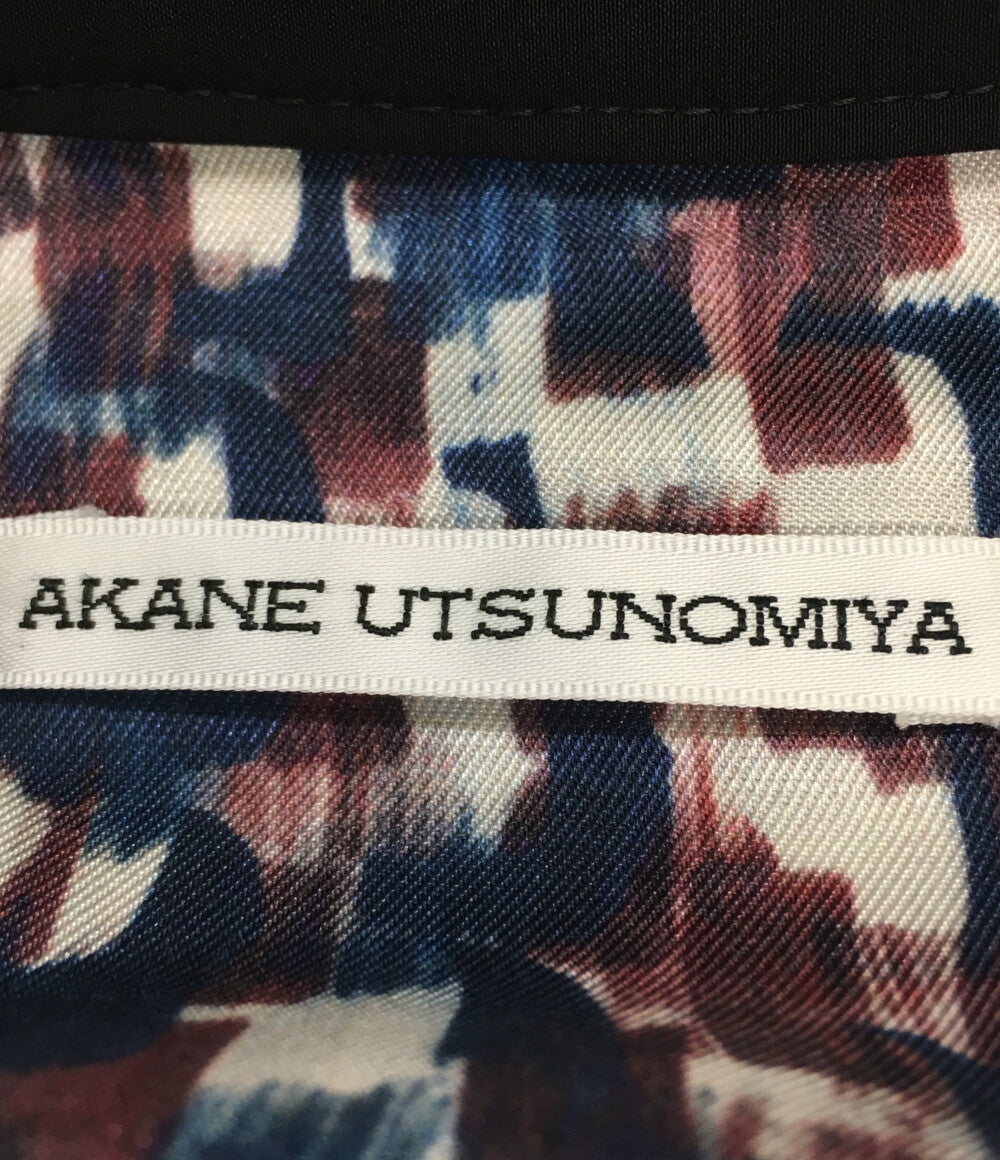 アカネウツノミヤ 七分袖ワンピース グラデーション WAM-FOP27-2003 レディース SIZE 36 AKANE UTSUNOMIYA