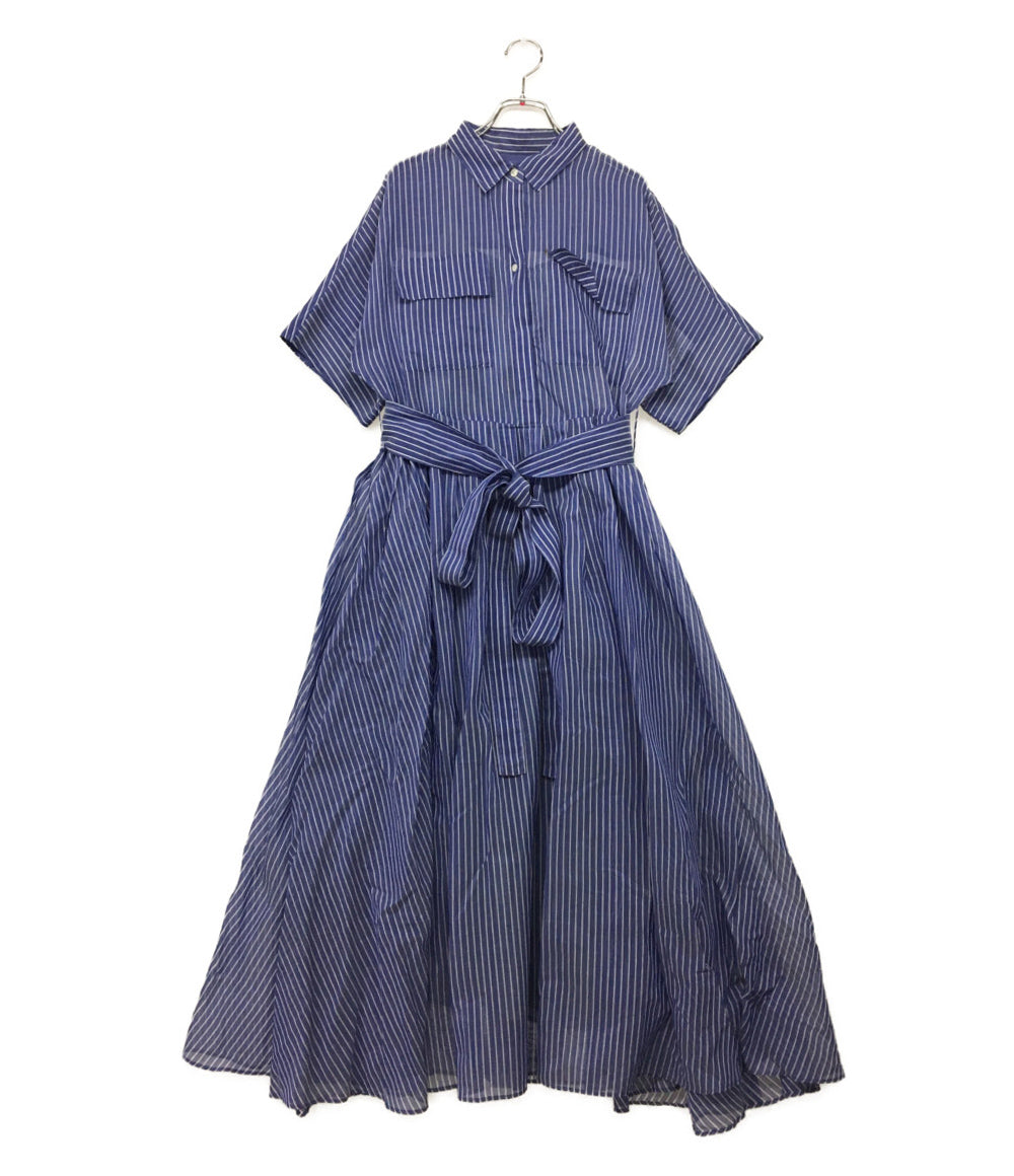 エブール 半袖ワンピース ストライプ レディース SIZE 36 Ebure