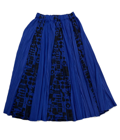 プリーツプリーズ  スカート  キッチン ブルー     PP63-JG786 レディース SIZE 3  PLEATS PLEASE
