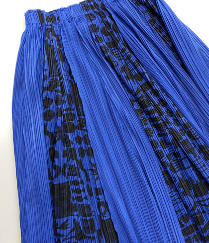 プリーツプリーズ  スカート  キッチン ブルー     PP63-JG786 レディース SIZE 3  PLEATS PLEASE