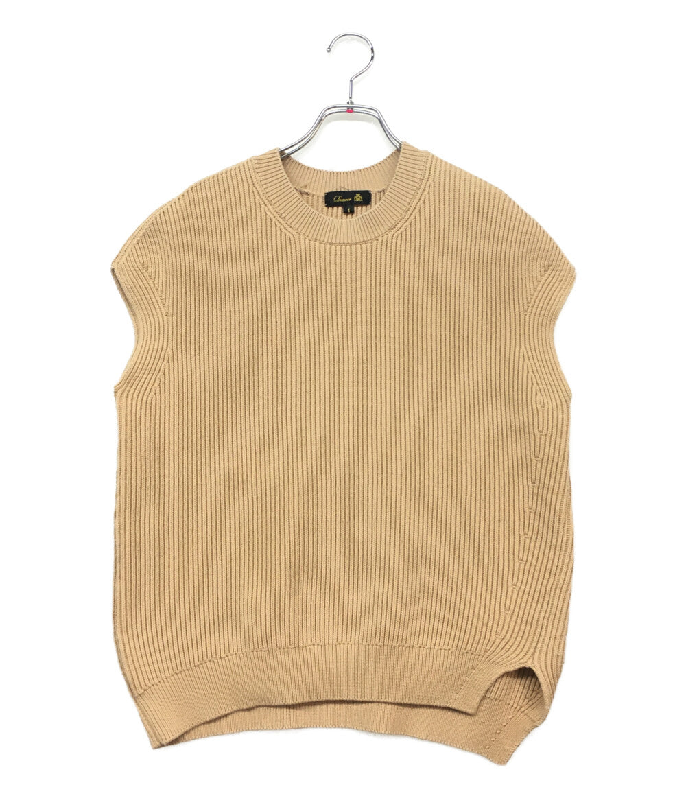 ドゥロワー ノースリーブニットベスト ベージュ 6518-105-0477 レディース SIZE 1 Drawer