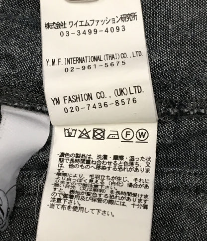 yaccomaricard ヤッコマリカルド パンツ リネンコットン フロントボタン グレー 3032025-18 レディース SIZE 1