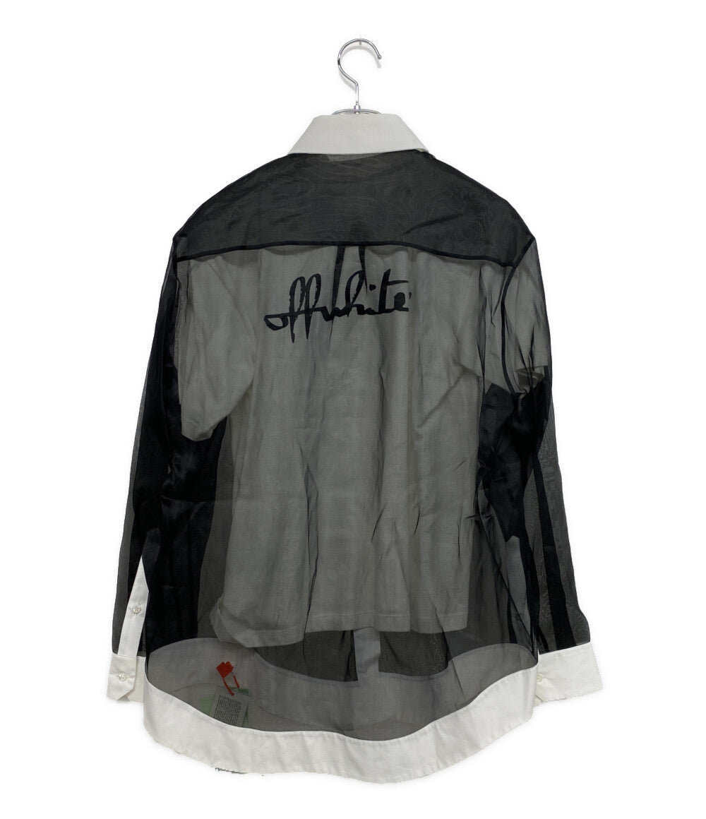 オフホワイト ブラウス レイヤードプリントシャツ OWGA080E20FAB001 レディース SIZE 40 OFF-WHITE