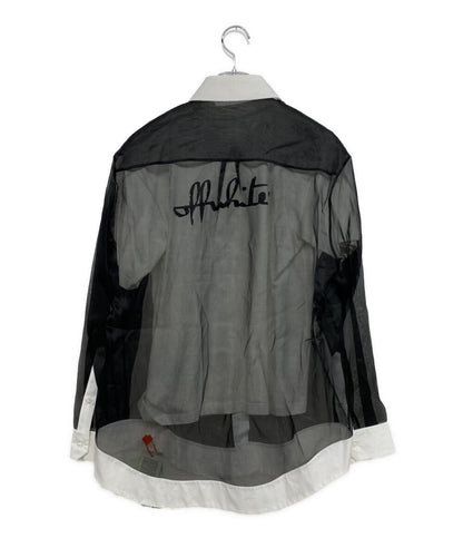 オフホワイト ブラウス レイヤードプリントシャツ OWGA080E20FAB001 レディース SIZE 40 OFF-WHITE