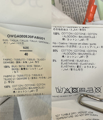オフホワイト ブラウス レイヤードプリントシャツ OWGA080E20FAB001 レディース SIZE 40 OFF-WHITE