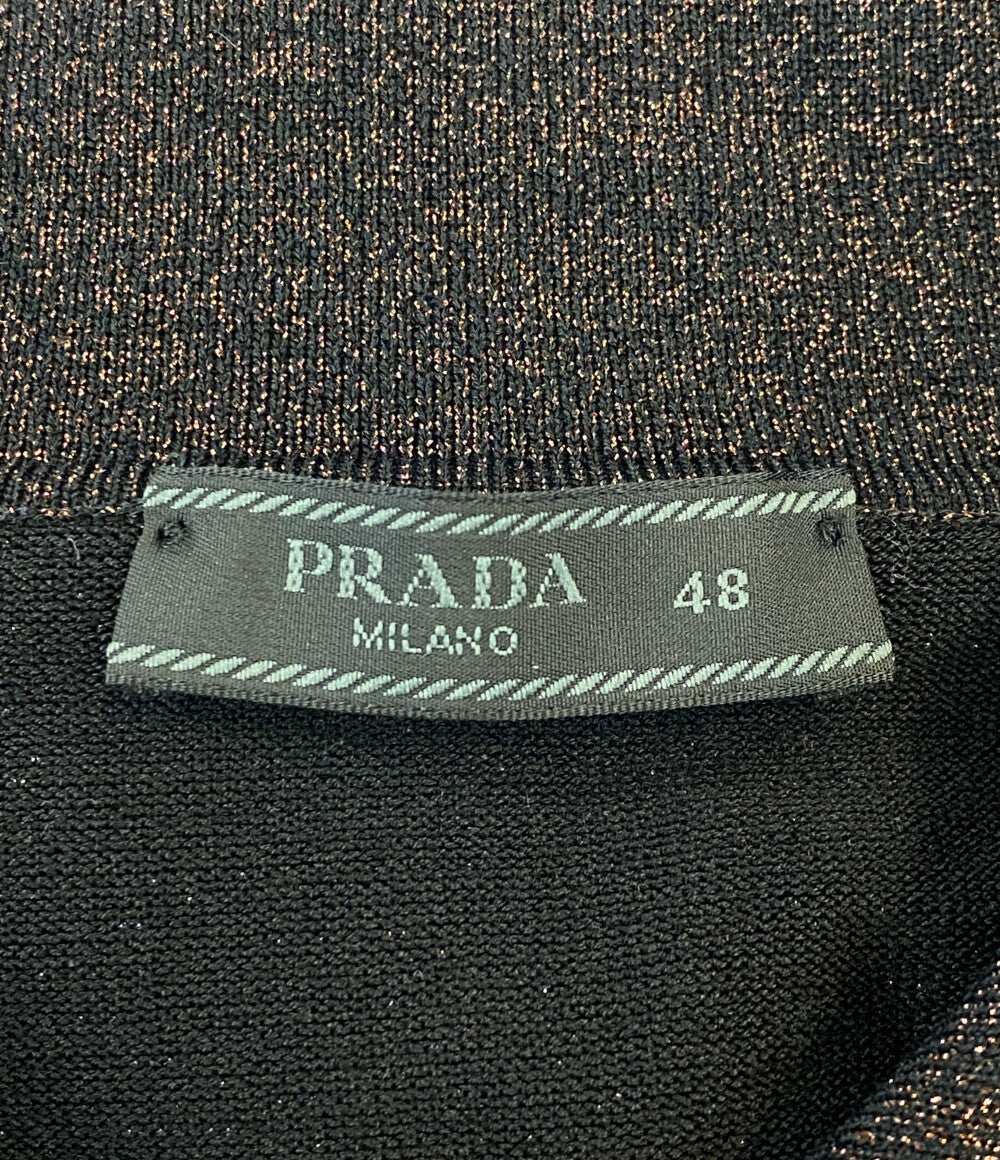 プラダ ニットポロシャツ ラメ メンズ SIZE 48 PRADA