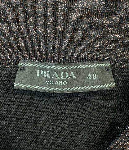 プラダ ニットポロシャツ ラメ メンズ SIZE 48 PRADA