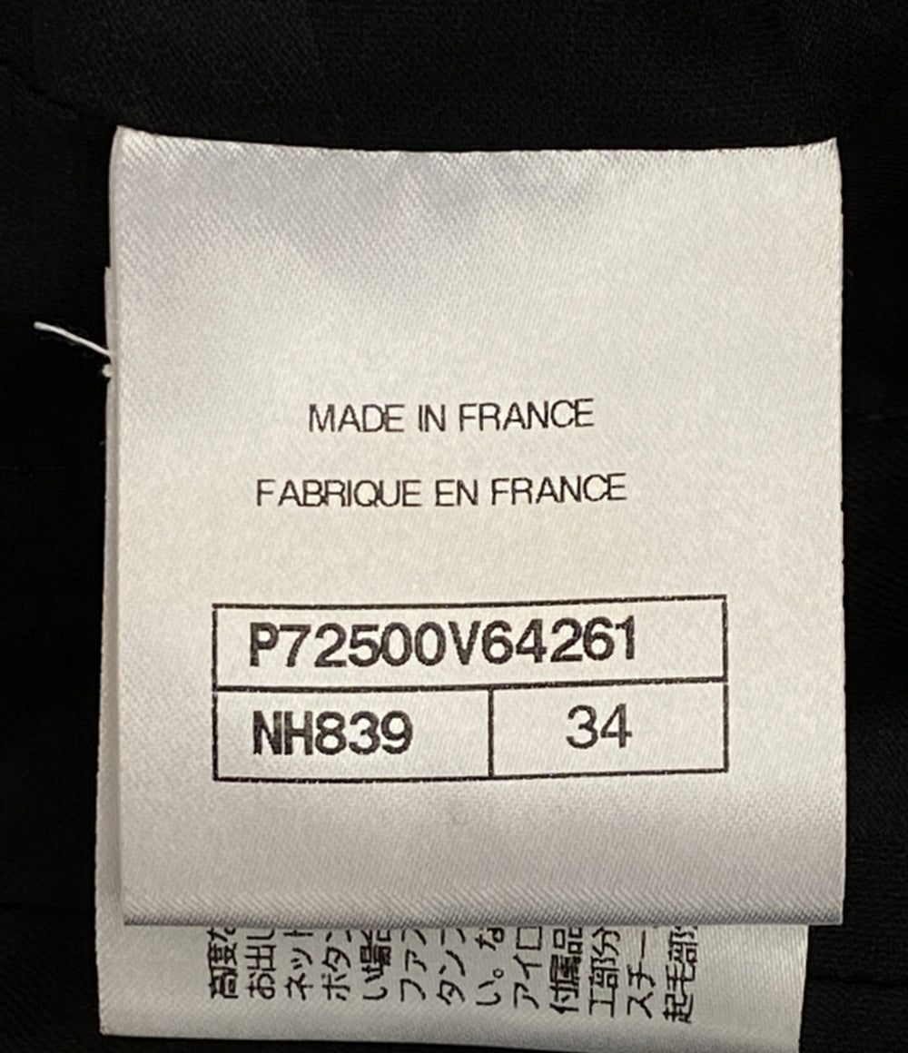 CHANEL ノーカラージャケット スパンコール ツイード P72500 V64261 レディース SIZE 34 シャネル