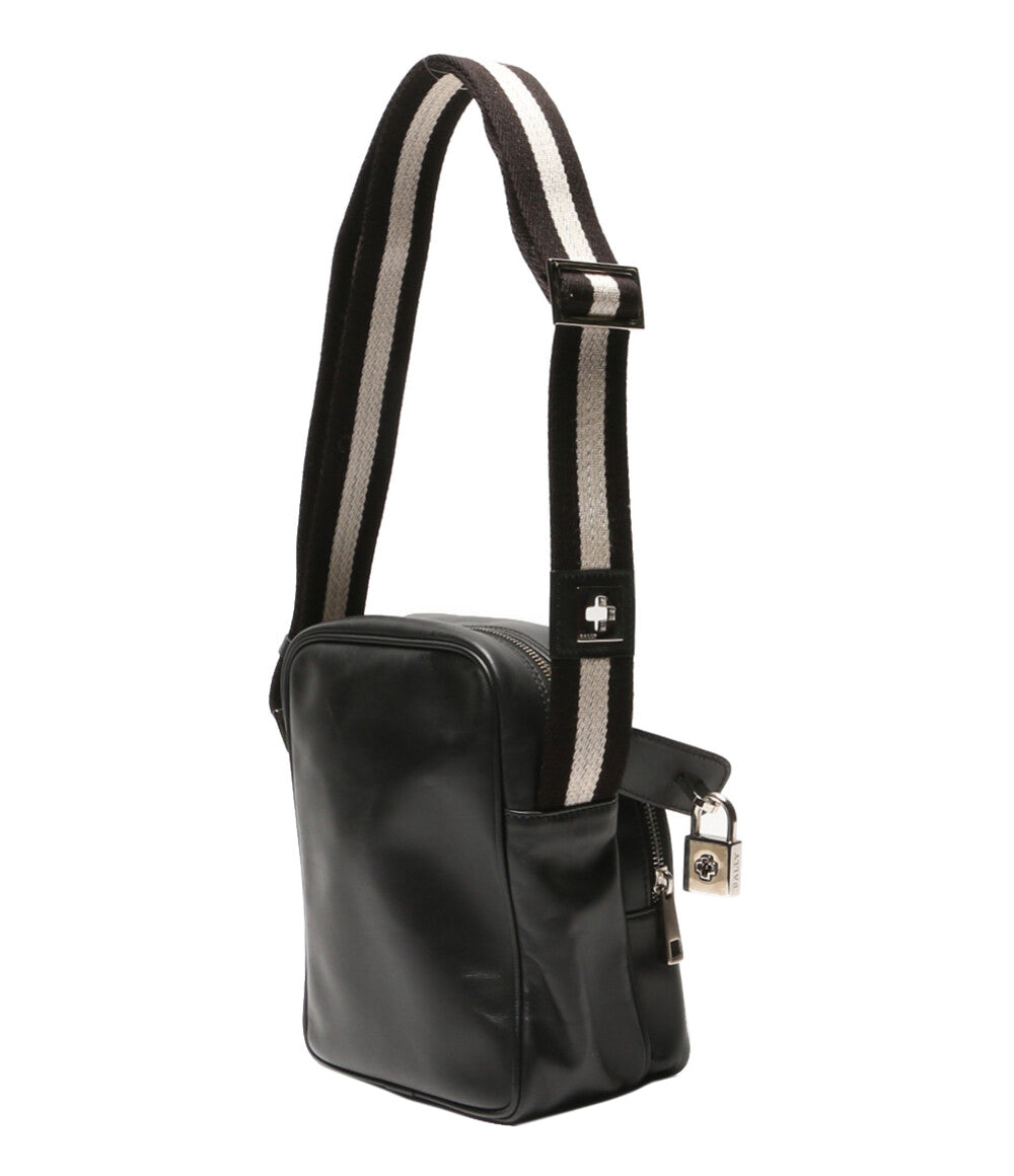 バリー ショルダーバッグ ブラック 鍵付き レディース BALLY