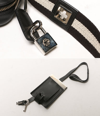 バリー ショルダーバッグ ブラック 鍵付き レディース BALLY