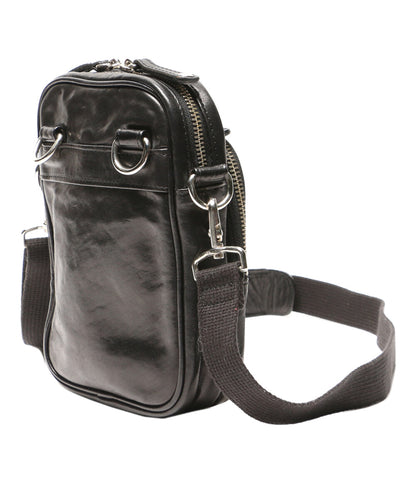 ジ・ウォームスクラフツ マニュファクチャー ショルダーバッグ ブラック メンズ the warmthcrafts-manufacture