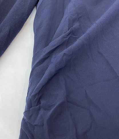 ブルネロクチネリ 長袖ワンピース 素材切替 ネイビー DK61106 レディース SIZE M BRUNELLO CUCINELLI