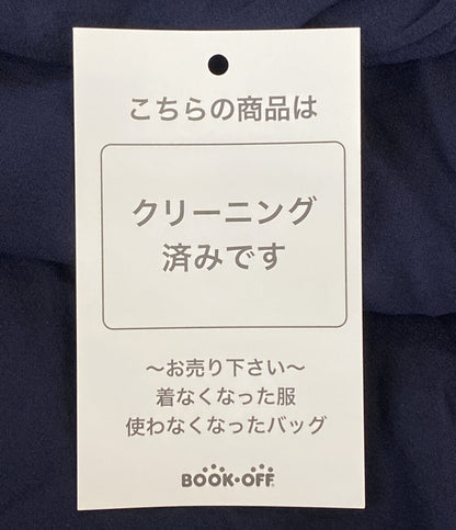 ブルネロクチネリ 長袖ワンピース 素材切替 ネイビー DK61106 レディース SIZE M BRUNELLO CUCINELLI