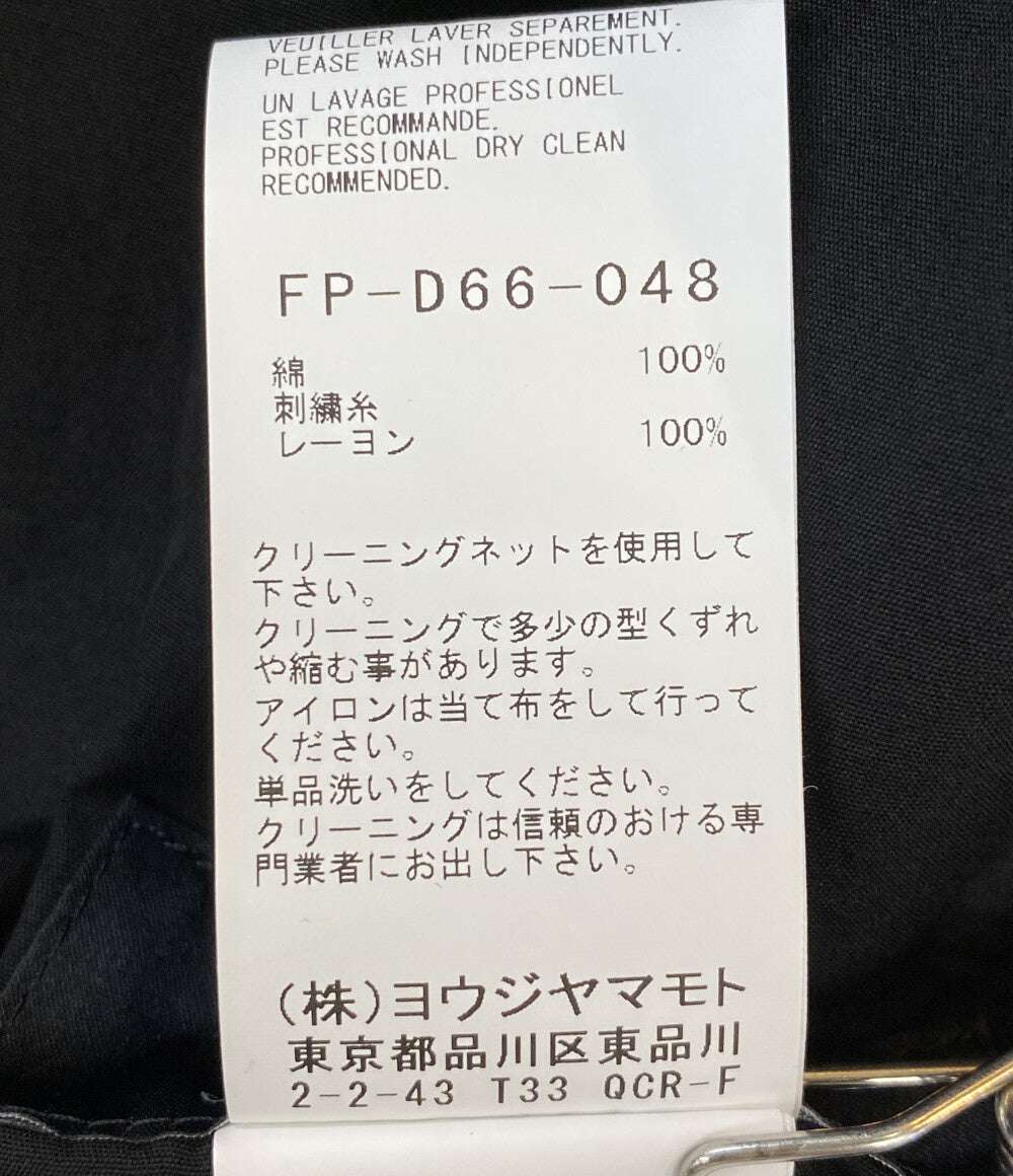 ヨウジヤマモト ブロードスクエアレースドレス FP-D66-048-1-01 レディース SIZE 1 YOHJI YAMAMOTO