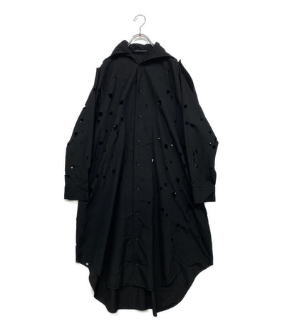ヨウジヤマモト ブロードスクエアレースドレス FP-D66-048-1-01 レディース SIZE 1 YOHJI YAMAMOTO