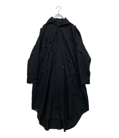 ヨウジヤマモト ブロードスクエアレースドレス FP-D66-048-1-01 レディース SIZE 1 YOHJI YAMAMOTO