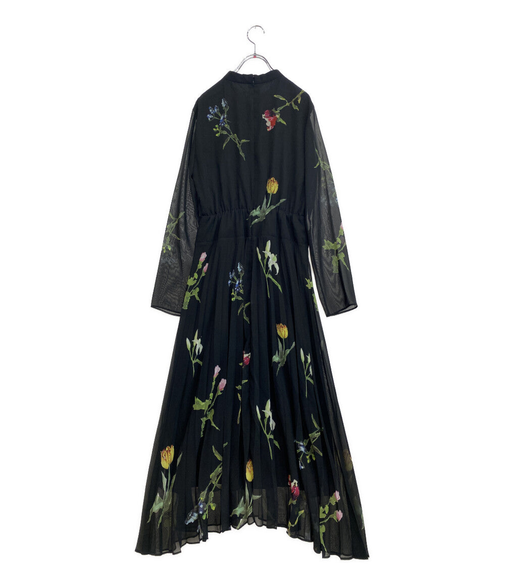 AMERI アメリ 長袖ワンピース フラワープリント レディース SIZE M