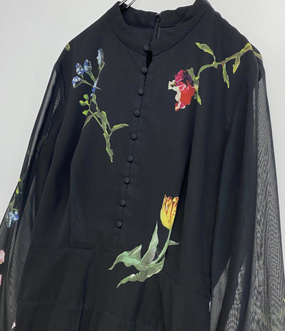 AMERI アメリ 長袖ワンピース フラワープリント レディース SIZE M