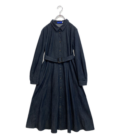 美品 ブルーレーベルクレストブリッジ スラブシャンブレーデニムドレス レディース SIZE 38 BLUE LABEL CRESTBRIDGE