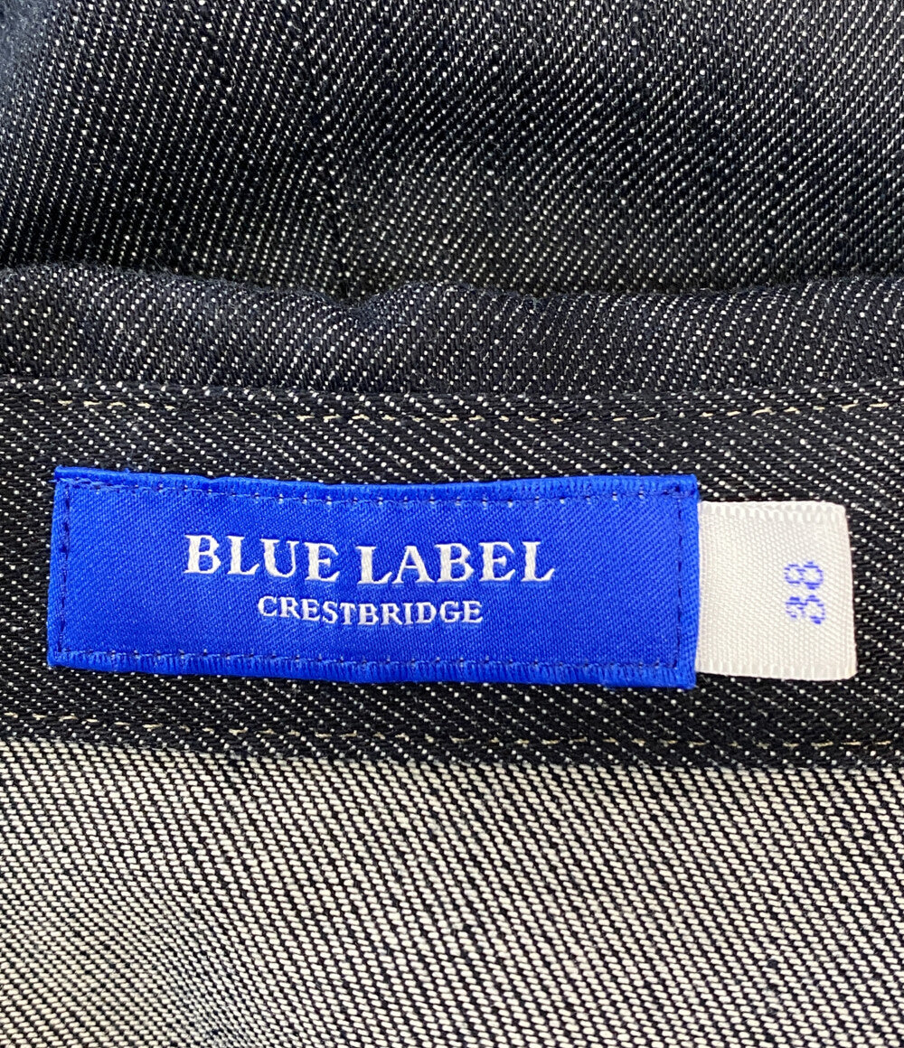 美品 ブルーレーベルクレストブリッジ スラブシャンブレーデニムドレス レディース SIZE 38 BLUE LABEL CRESTBRIDGE
