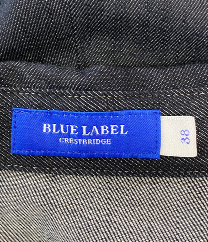 美品 ブルーレーベルクレストブリッジ スラブシャンブレーデニムドレス レディース SIZE 38 BLUE LABEL CRESTBRIDGE